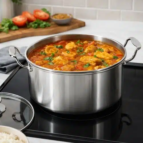 Commercial Heavy-Duty Hard Anodized Inner Lid Cooker