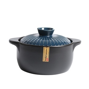 Commercial Use Non-Stick Ceramic Casserole Pot High-Temperature Resistant Korean Style Glazed Lid Universal for Home Cooking