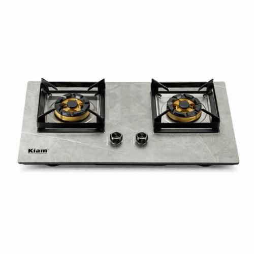 Double Burner Tempered Glass Gas Stove