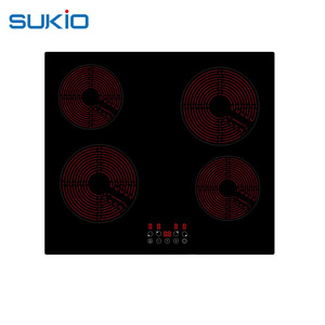 Black Ceramic Induction Hob 4 Burners Heating Induction Stove 220V Household Induction Cooker
